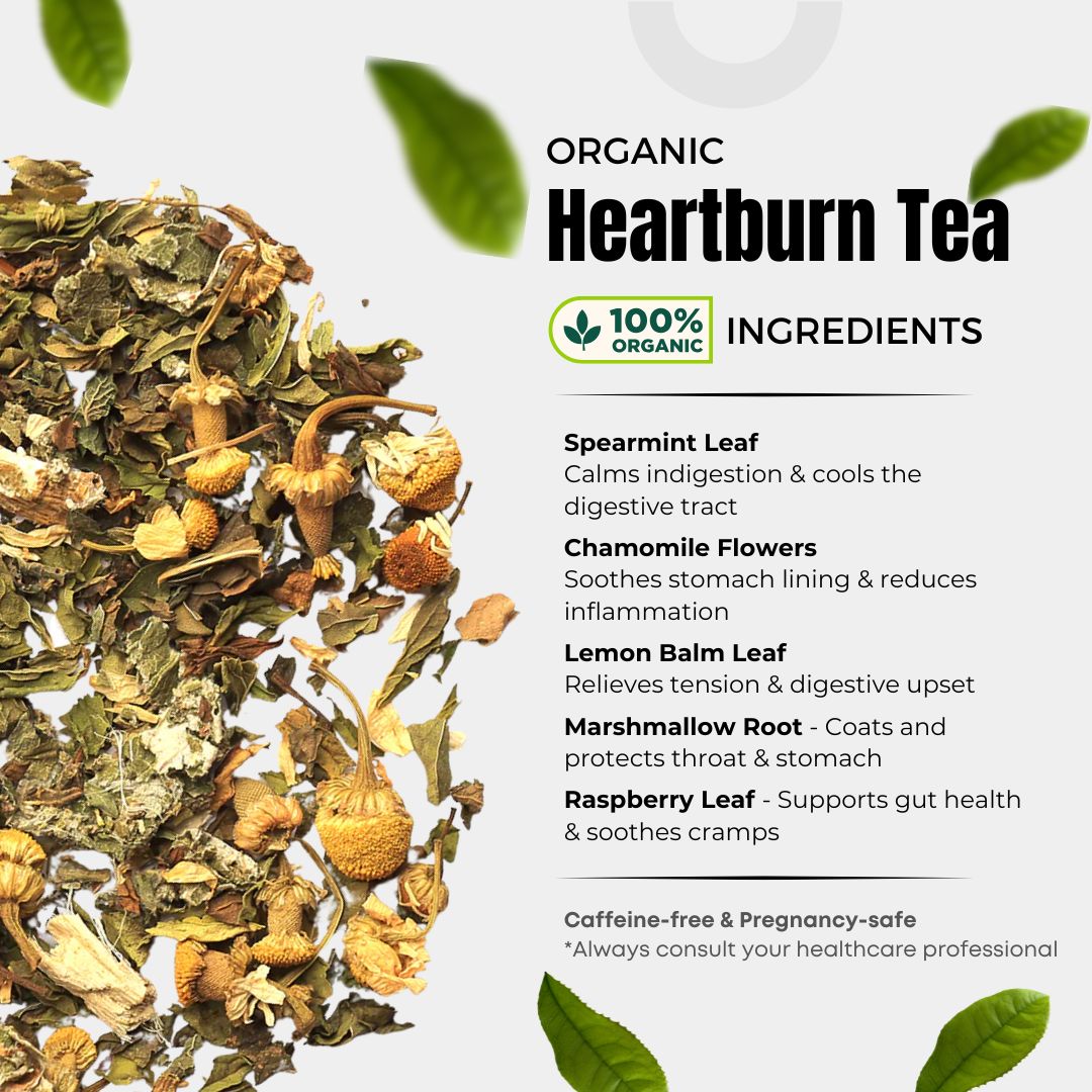 Bondi Heartburn Tea - Soothing Reflux Relief - Ingredients