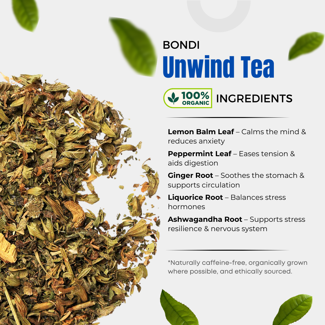 Bondi Unwind Tea Ingredients