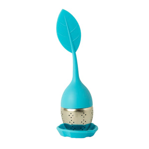 Silicone and Stainless Steel Leaf Tea Strainer-Bondi Beach Tea Co