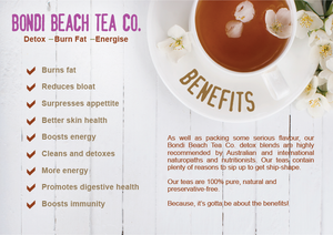 The Bondi B-Slim Detox 28-Day Program-Bondi Beach Tea Co has many health boosting benefits 