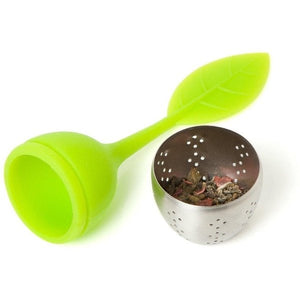 Silicone and Stainless Steel Leaf Tea Strainer-Bondi Beach Tea Co