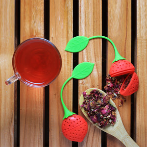 Strawberry Tea Strainer-Bondi Beach Tea Co