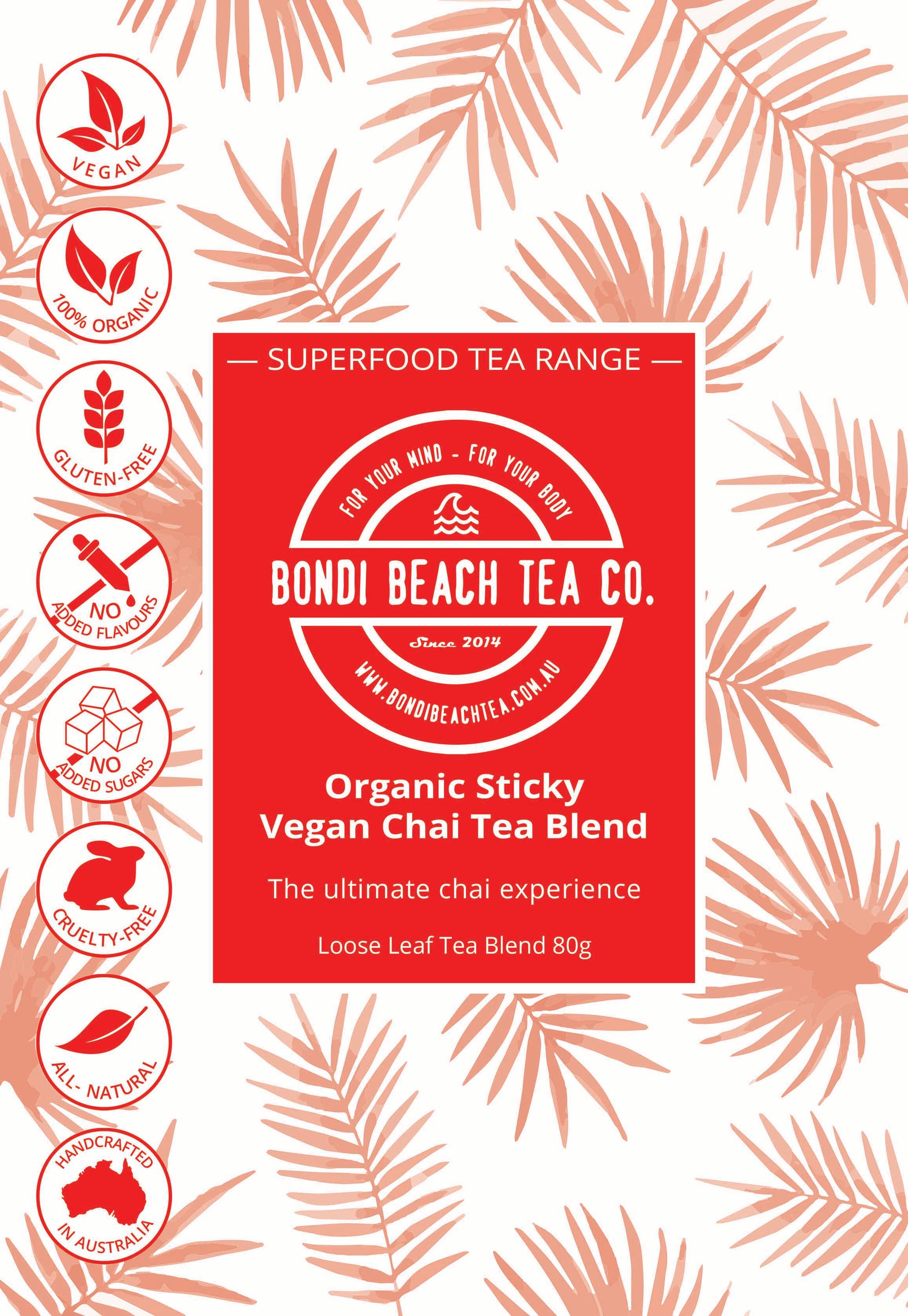 Bondi Organic Sticky Chai-Bondi Beach Tea Co