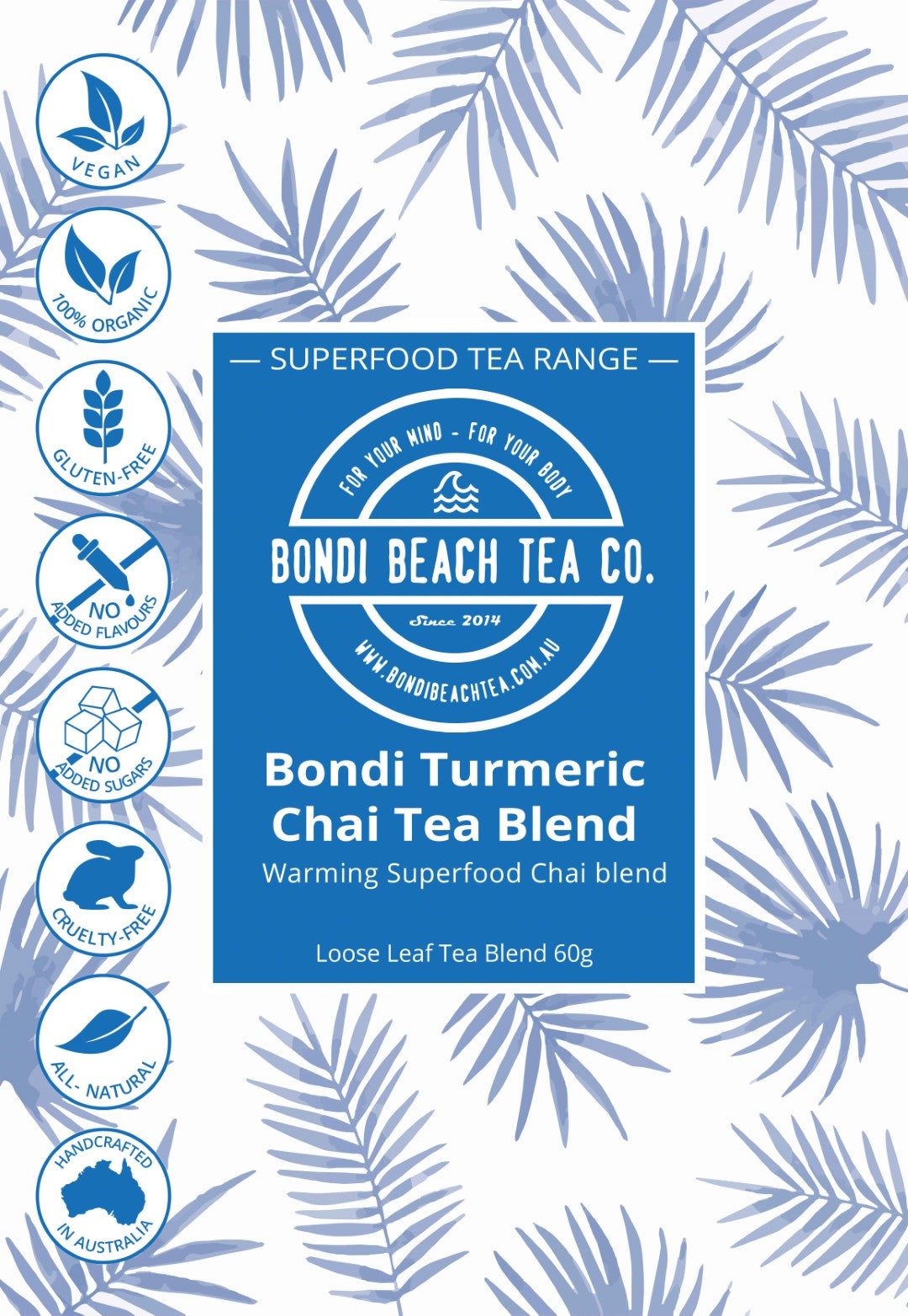 Bondi Turmeric Chai Tea-Bondi Beach Tea Co